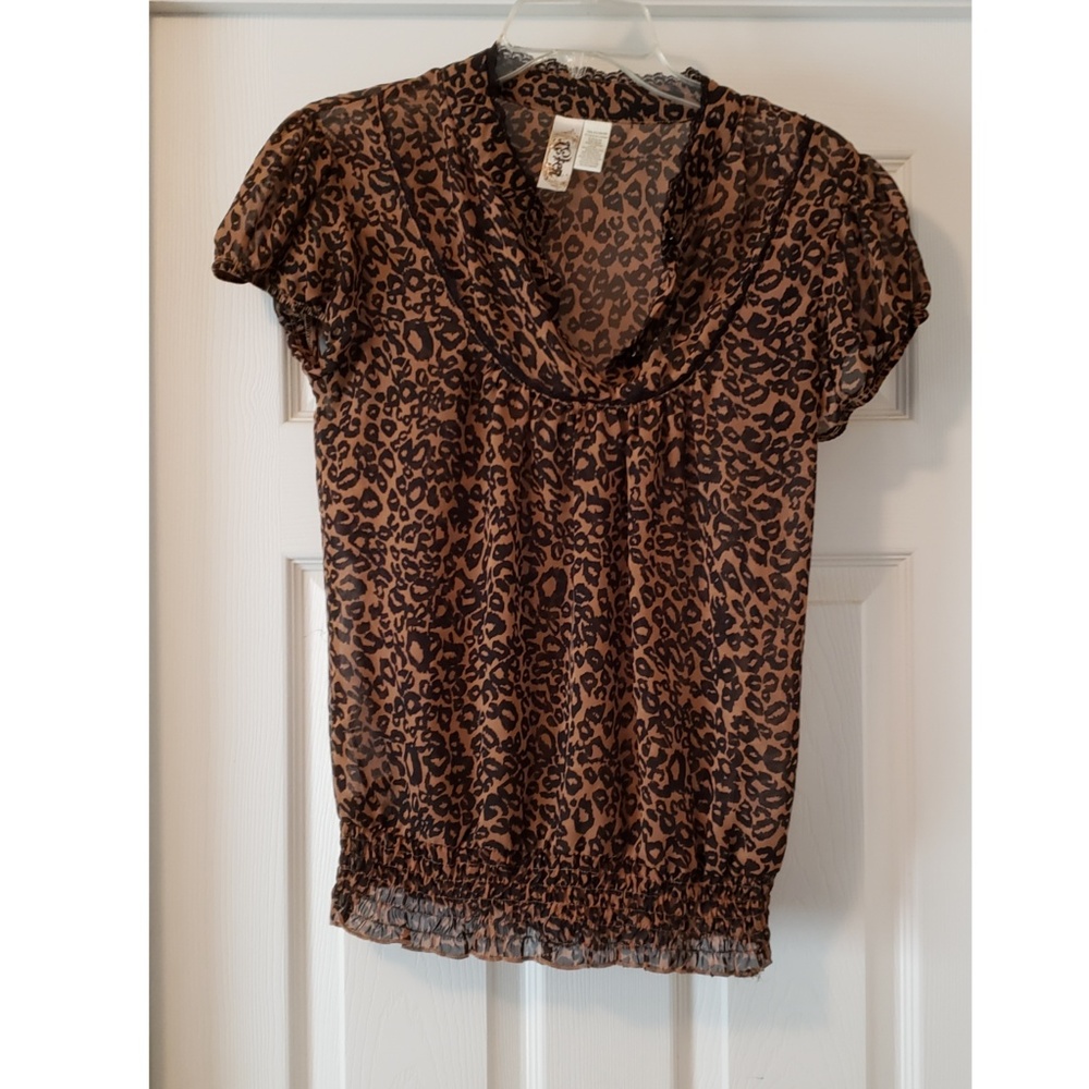 L8ter Leopard Print Blouse